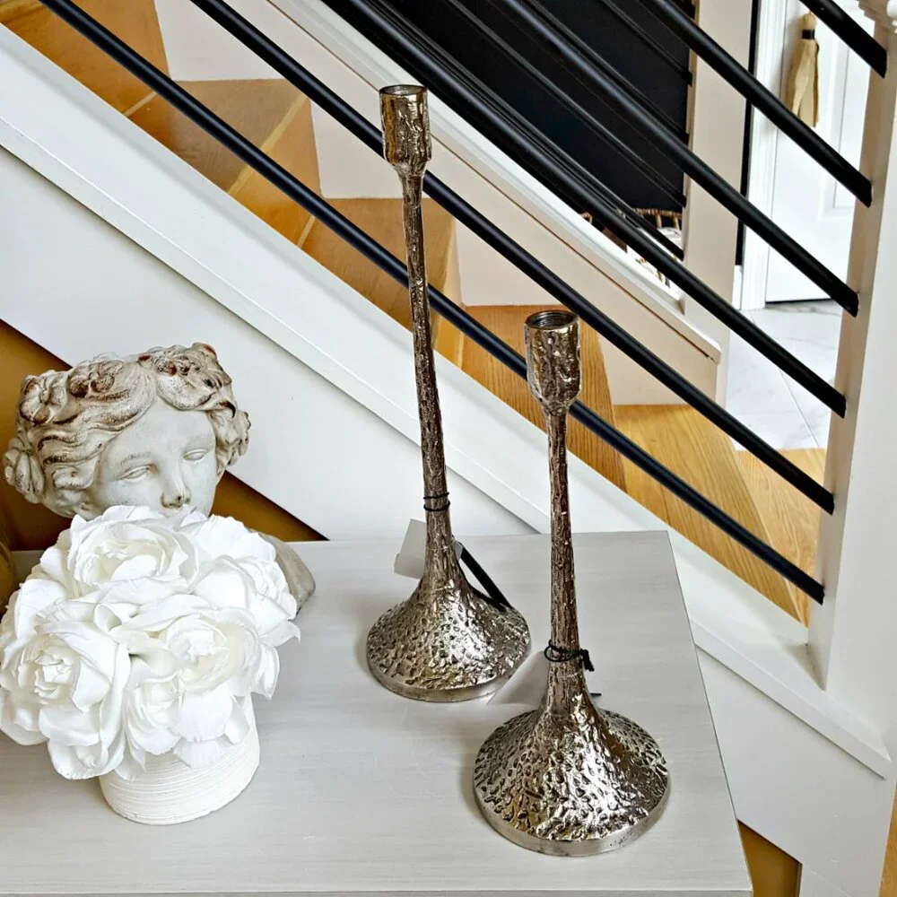 NEW! BOHO Farmhouse SOLID METAL Candlestick HOLDERS